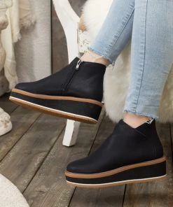 HYHE En Bloom | Eazy Platform Ankle Boot - Black New In Shoes