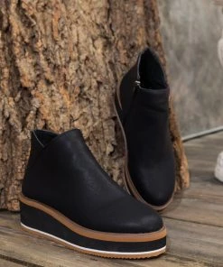 HYHE En Bloom | Eazy Platform Ankle Boot - Black New In Shoes