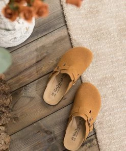 Maibulun | Buckle Suede Classic Ginger Clogs