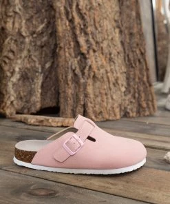 New In Shoes Maibulun | Buckle Suede Classic Pink Clogs