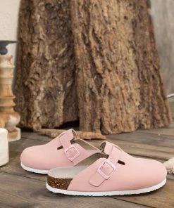 New In Shoes Maibulun | Buckle Suede Classic Pink Clogs