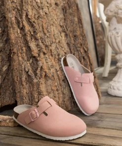 New In Shoes Maibulun | Buckle Suede Classic Pink Clogs