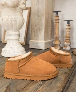 XH SMAIBULUN UGG™ | Fur-Lined Suede Low Ankle Boots