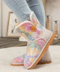 XH New In Shoes SMAIBULUN UGG™ | Faux Fur-Lined Leather Suede Boots