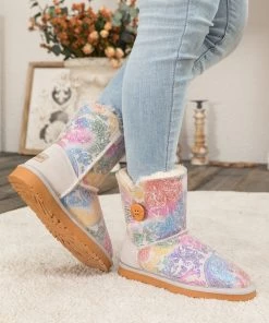 XH New In Shoes SMAIBULUN UGG™ | Faux Fur-Lined Leather Suede Boots