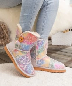 XH New In Shoes SMAIBULUN UGG™ | Faux Fur-Lined Leather Suede Boots