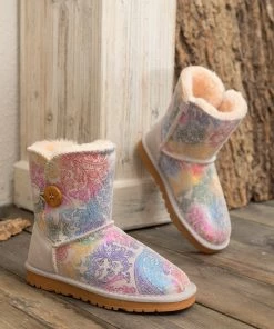 XH New In Shoes SMAIBULUN UGG™ | Faux Fur-Lined Leather Suede Boots