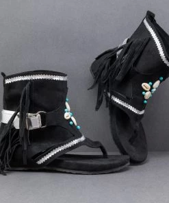 YL Rhinestone Tassel Gladiator Sandal | En Bloom