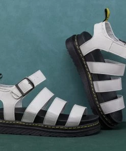 YL En Bloom | White Trip-Strap Buckled Sandal - Women New In Shoes