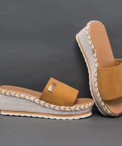 HYHE New In Shoes Denim Espadrille Wedge Sandals - EN BLOOM