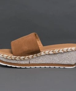 HYHE New In Shoes Denim Espadrille Wedge Sandals - EN BLOOM