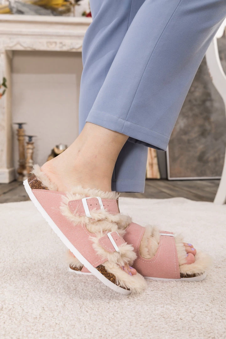 Maibulun | Plush Insole Dual-Strap Pink Sandal Slide Shoes New In Shoes 4 Maibulun | Plush Insole Dual-Strap Pink Sandal Slide Shoes New In Shoes