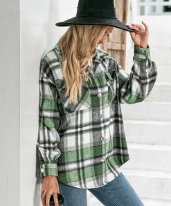 YBL Smaibulun | Plaid Front-Pocket Button-Up Shirt Clothing