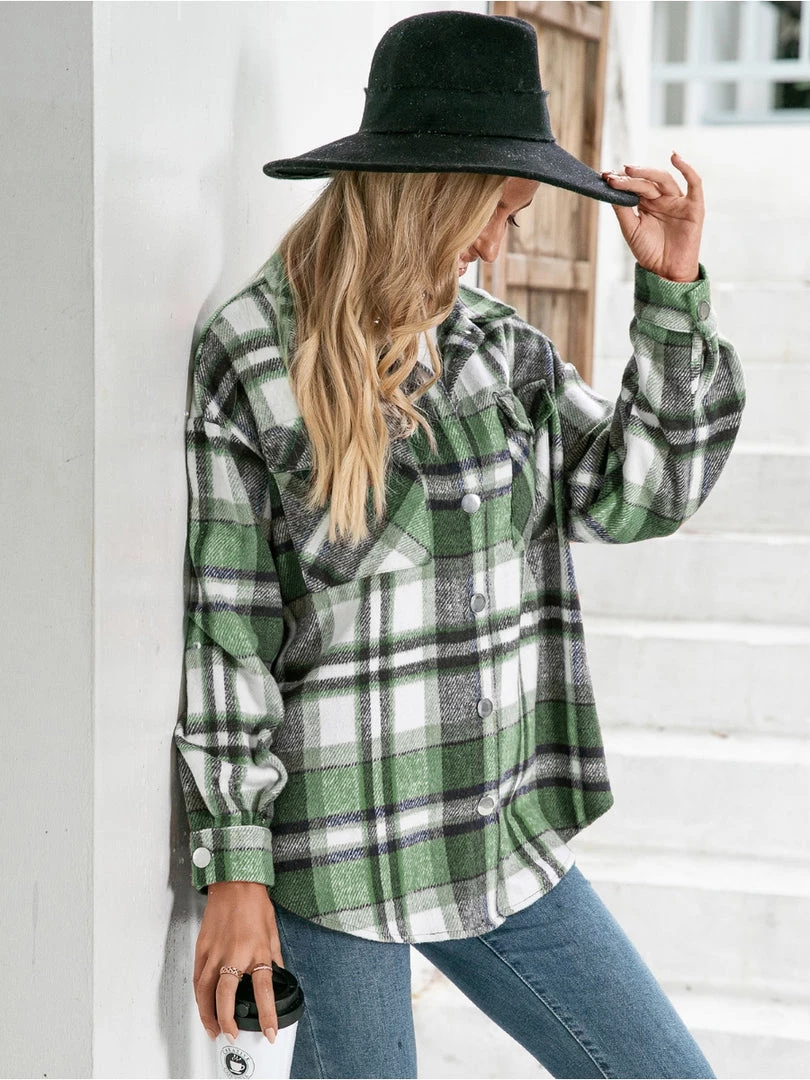YBL Smaibulun | Plaid Front-Pocket Button-Up Shirt Clothing 1 YBL Smaibulun | Plaid Front-Pocket Button-Up Shirt Clothing