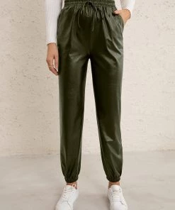 YBL Smaibulun | Faux Leather High-Waist Pants 20 YBL Smaibulun | Faux Leather High-Waist Pants