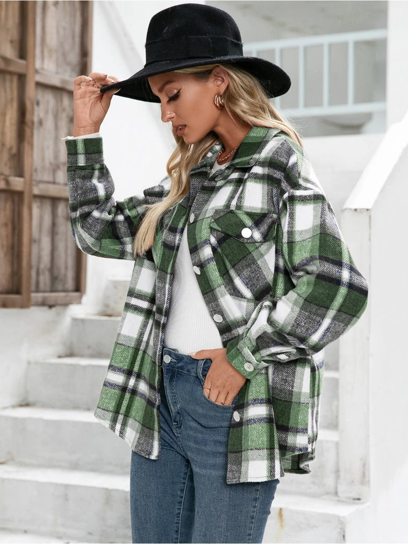 YBL Smaibulun | Plaid Front-Pocket Button-Up Shirt Clothing 4 YBL Smaibulun | Plaid Front-Pocket Button-Up Shirt Clothing