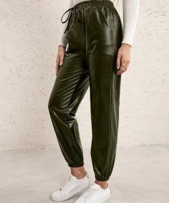 YBL Smaibulun | Faux Leather High-Waist Pants 21 YBL Smaibulun | Faux Leather High-Waist Pants