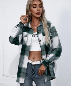 YBL New In Clothing Smaibulun | Plaid Double-Pocket Button-Up Shirt 20 YBL New In Clothing Smaibulun | Plaid Double-Pocket Button-Up Shirt