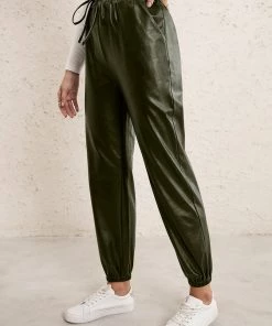 YBL Smaibulun | Faux Leather High-Waist Pants 22 YBL Smaibulun | Faux Leather High-Waist Pants