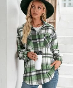 YBL Smaibulun | Plaid Front-Pocket Button-Up Shirt Clothing 14 YBL Smaibulun | Plaid Front-Pocket Button-Up Shirt Clothing