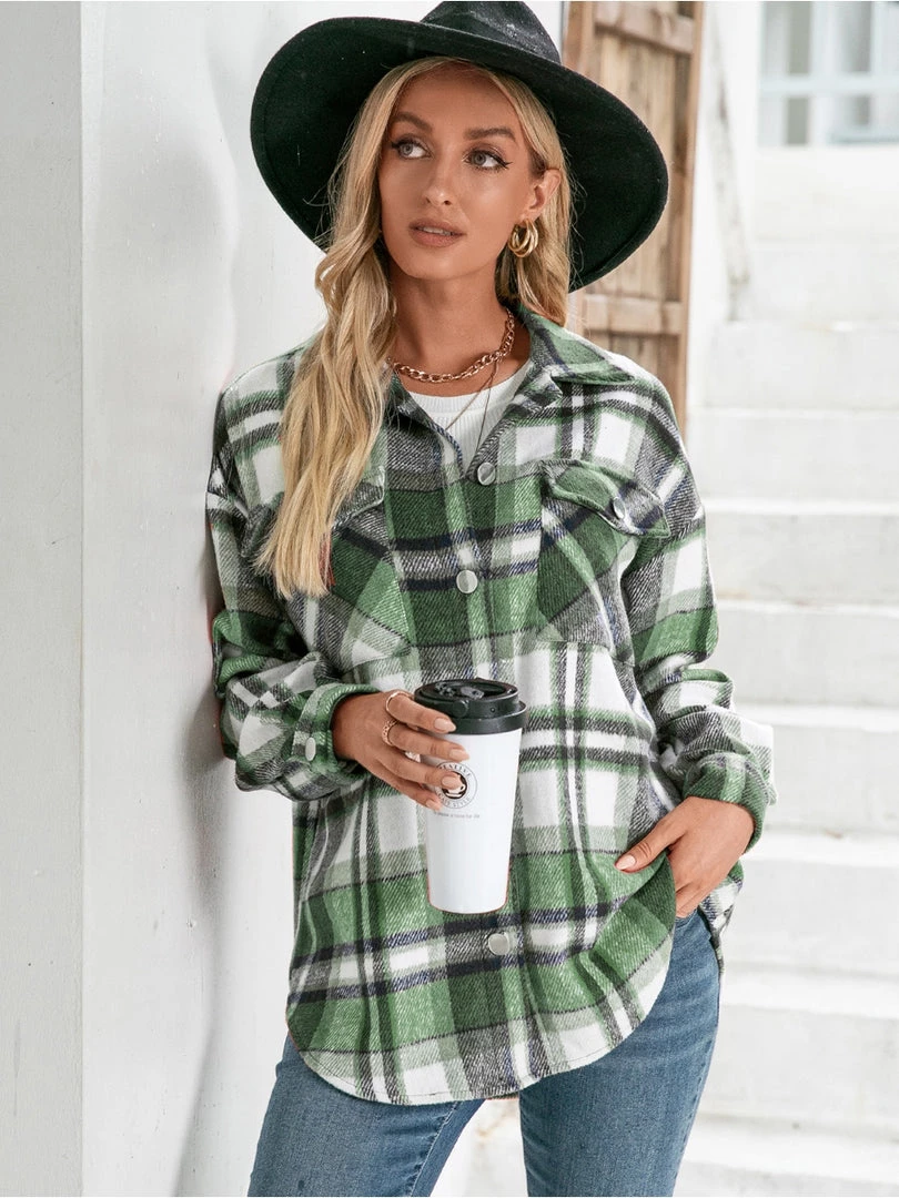 YBL Smaibulun | Plaid Front-Pocket Button-Up Shirt Clothing 3 YBL Smaibulun | Plaid Front-Pocket Button-Up Shirt Clothing