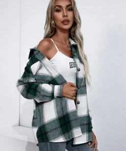 YBL New In Clothing Smaibulun | Plaid Double-Pocket Button-Up Shirt 18 YBL New In Clothing Smaibulun | Plaid Double-Pocket Button-Up Shirt