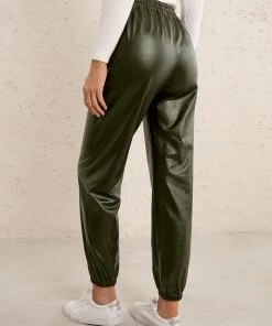 YBL Smaibulun | Faux Leather High-Waist Pants 23 YBL Smaibulun | Faux Leather High-Waist Pants