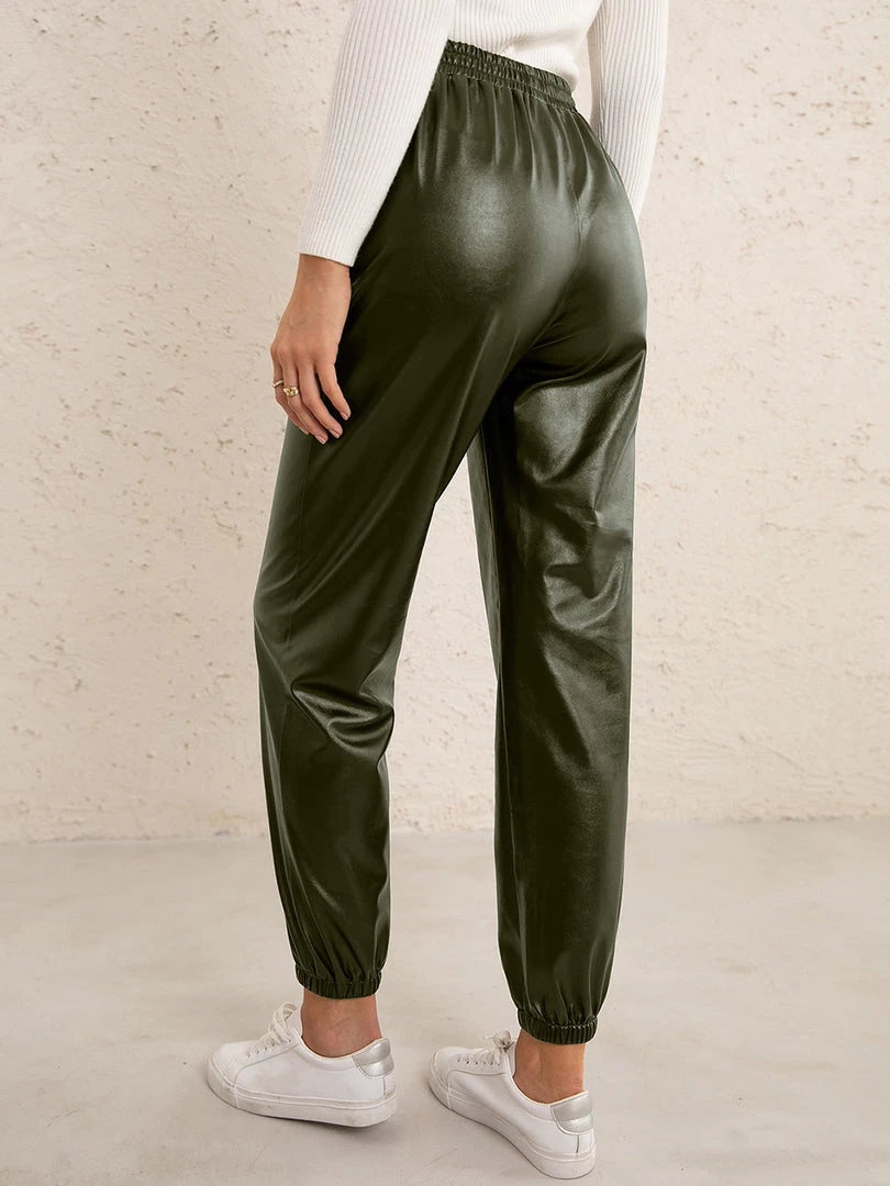 YBL Smaibulun | Faux Leather High-Waist Pants 8 YBL Smaibulun | Faux Leather High-Waist Pants