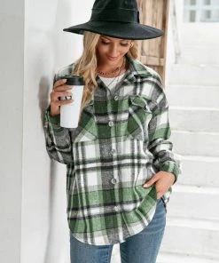 YBL Smaibulun | Plaid Front-Pocket Button-Up Shirt Clothing