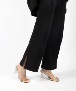 Jady Rose JADYROSE | CRYSTAL HEEL APRICOT SLIDE