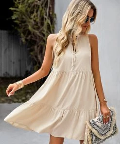 DY New In Clothing MARITA DRESS - APRICOT