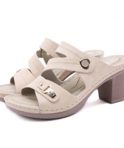 Metal Heart Stack Sandals -SIKETU New In Shoes