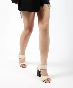 Jady Rose JADYROSE | CHESKA APRICOT LEATHER HEEL NEW ARRIVALS