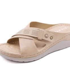 Cutout Crisscross Jolie Sandals - SIKETU