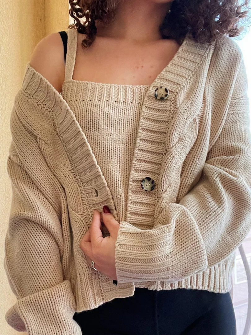 MY New In Clothing Smaibulun Doll | Mary Renna Apricot Knit Cardigan Set 2 MY New In Clothing Smaibulun Doll | Mary Renna Apricot Knit Cardigan Set