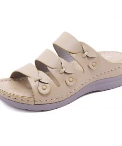 Tri-Strap Ring Deco Sandal - SIKETU New In Shoes