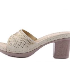 Rhinestone-Accent Block Heel Sandals - SIKETU S/S 2022