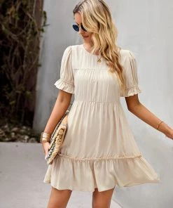 DY GEORGIANA DRESS - APRICOT NEW ARRIVALS 8 DY GEORGIANA DRESS - APRICOT NEW ARRIVALS