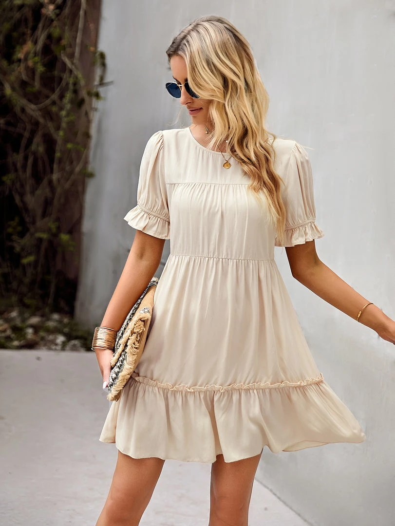 DY GEORGIANA DRESS - APRICOT NEW ARRIVALS 4 DY GEORGIANA DRESS - APRICOT NEW ARRIVALS