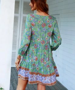 DY New In Clothing RINA BOHO DRESS - AQUA MULTI 11 DY New In Clothing RINA BOHO DRESS - AQUA MULTI