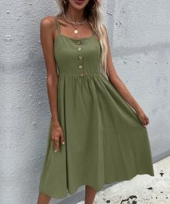 New In Clothing Smaibulun | Leopard Long Sleeve V-Neck Ripped Knit Pullover - Army Green