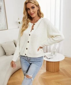 MY Smaibulun | Front And Back Wearable Knit Cardigan - Cream New In Clothing 12 MY Smaibulun | Front And Back Wearable Knit Cardigan - Cream New In Clothing