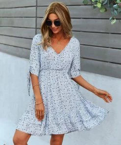 NEW ARRIVALS REMEDY MINI DRESS - BABY BLUE