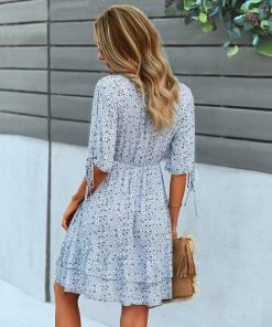 NEW ARRIVALS REMEDY MINI DRESS - BABY BLUE