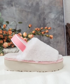 XH SMAIBULUN UGG™ | Soft Woolen Fluffy Disco Sandals Slippers - Baby Pink New In Shoes 12 XH SMAIBULUN UGG™ | Soft Woolen Fluffy Disco Sandals Slippers - Baby Pink New In Shoes