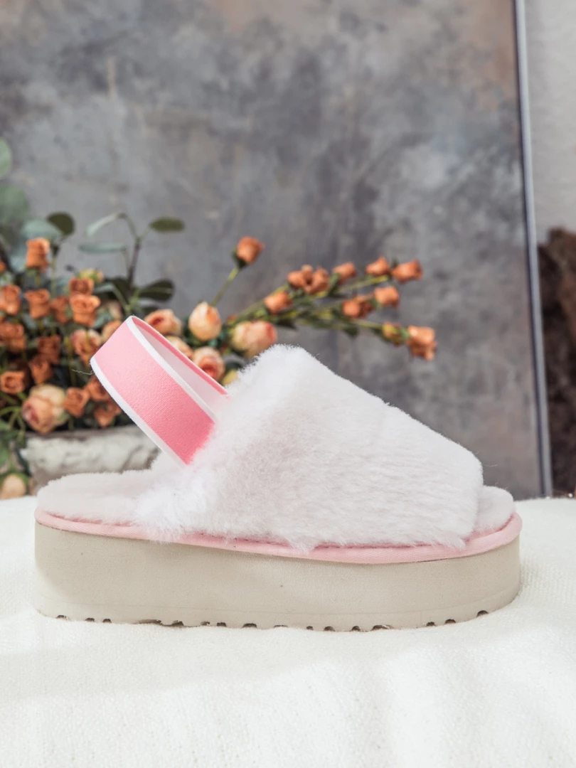 XH SMAIBULUN UGG™ | Soft Woolen Fluffy Disco Sandals Slippers - Baby Pink New In Shoes 4 XH SMAIBULUN UGG™ | Soft Woolen Fluffy Disco Sandals Slippers - Baby Pink New In Shoes