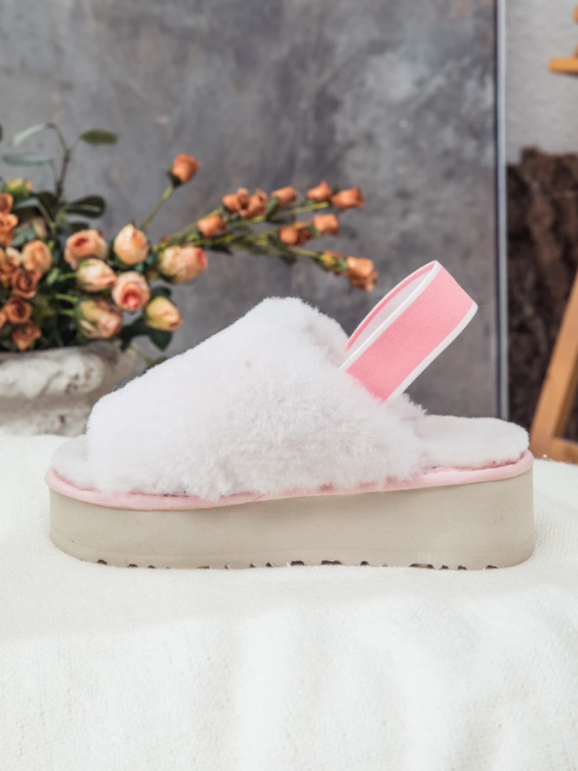 XH SMAIBULUN UGG™ | Soft Woolen Fluffy Disco Sandals Slippers - Baby Pink New In Shoes 5 XH SMAIBULUN UGG™ | Soft Woolen Fluffy Disco Sandals Slippers - Baby Pink New In Shoes