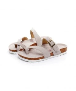 GLF Maibulun | Beige Buckle-Accent Suede Upper Sandals New In Shoes