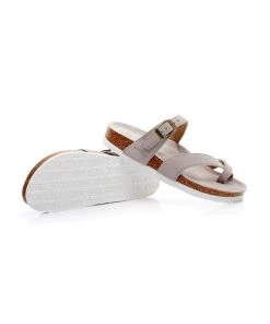 GLF Maibulun | Beige Buckle-Accent Suede Upper Sandals New In Shoes