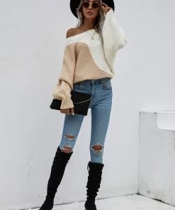 MY New In Clothing Smaibulun Doll | GRANIA Batwing Sleeve Block Color Knit Sweater 10 MY New In Clothing Smaibulun Doll | GRANIA Batwing Sleeve Block Color Knit Sweater